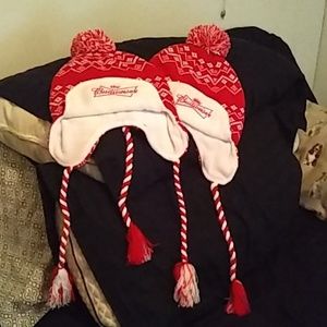 Two Budweiser Beenies